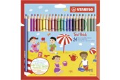 Utensilien zum Schreiben und Zeichnen - STABILO Trio Thick - Thick Triangular Colored Pencil - Set 24 pcs. - 203/24-01