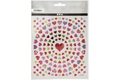 Hobby-Zubehör - Creativ Company - Stickers Small Hearts 1 Sheet - 29064