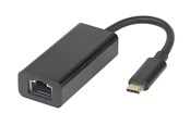 Netzwerkadapter (Netzkarte, Druckserver, u.s.w.) - Deltaco USB-C Gigabit Network Adapter with MAC Address Pass-Through - USBC-GIGA-MAPT