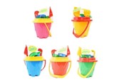 Spiele im Freien - Happy Summer Beach Bucket Set 6 pcs - assorted - 303002