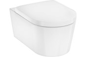 Toiletten, Sitze, Bidets und Ersatzteile - Hansgrohe EluPura S wall-hung toilet 540 w/flush rim with SC/QR seat with lid, white - 61119450
