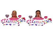 Dolls & Accessories - Happy Friend Make Up & Hairstyling Head B/O 2ass. - 504401
