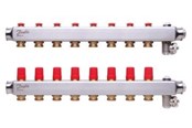 Fußbodenheizung - Danfoss floor heating manifold 8+8 SSM - 088U0808