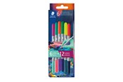 Utensilien zum Schreiben und Zeichnen - Staedtler Fibre tip pen 2tips twin color 6pc - 3280C6E2-1