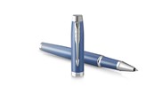 Utensilien zum Schreiben und Zeichnen - Parker IM Writing Rituals Rollerball Peaceful Blue Finish with Gradient & Chrome Trims Fine Point Black Ink Gift Box - 2203905