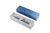 Utensilien zum Schreiben und Zeichnen - Parker IM Writing Rituals Ballpoint Peaceful Blue Finish with Gradient & Chrome Trims Medium Point Blue Ink Gift Box - 2203906