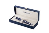 Utensilien zum Schreiben und Zeichnen - Waterman Carene Fountain Pen Blue Lacquer with palladium trim 18K Gold Fine Nib Blue Ink Gift Box - 2214311