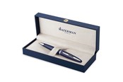 Utensilien zum Schreiben und Zeichnen - Waterman Carene Ballpoint Pen Blue Lacquer with Palladium trim Medium Tip Blue Ink Gift Box - 2214312
