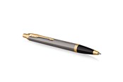 Utensilien zum Schreiben und Zeichnen - Parker IM Ballpoint Pen | Grey Lacquer with Gold Trims | Medium Point | Blue Ink Refill | Gift Box - 2214613