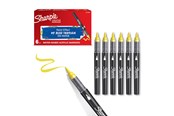 Utensilien zum Schreiben und Zeichnen - Sharpie Creative Marker Acrylic Paint Pens | Brush Tip Water-Based Paint Markers | Yellow | 6 Count - 2218065