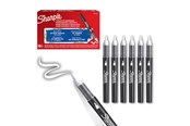Utensilien zum Schreiben und Zeichnen - Sharpie Creative Marker Acrylic Paint Pens | Brush Tip Water-Based Paint Markers | White | 6 Count - 2218111