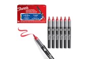 Utensilien zum Schreiben und Zeichnen - Sharpie Creative Marker Acrylic Paint Pens | Brush Tip Water-Based Paint Markers | Red | 6 Count - 2218113