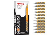 Utensilien zum Schreiben und Zeichnen - Rotring Tikky Mechanical Pencil | HB 0.5 mm | Marigold (orange) Barrel | Lightweight with Rubberised Grip | 12 Count - 2214583
