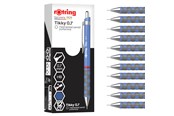 Utensilien zum Schreiben und Zeichnen - Rotring Tikky Mechanical Pencil | HB 0.7 mm | Iris (blue) Barrel | Lightweight with Rubberised Grip | 12 Count - 2214584