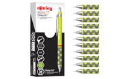 Utensilien zum Schreiben und Zeichnen - Rotring Tikky Mechanical Pencil | HB 0.7 mm | Spidermum (lime) Barrel | Lightweight with Rubberised Grip | 12 Count - 2214586