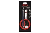 Utensilien zum Schreiben und Zeichnen - Rotring Tikky Retro Mechanical Pencil & Eraser Set | 2B lead 0.5 mm | Blue Barrel - 2221253