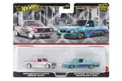 Spielzeugauto - Hot Wheels Premium Car Culture 1975 Datsun Sunny Truck (B120) & Custom '93 Nissan Hardbody (D21) - HRR78