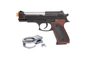 Kostüme - Toi-Toys Police Gun Light and Sound with Handcuffs - 14148A