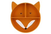 Baby Spielzeug - Trixie Baby Silicone Plate with Compartments and Suction Cup - Mr. Fox - 96-445