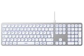 Tastaturen - Deltaco Aluminium Keyboard - Tastatur - Full-Size - Nordic ISO - Silber - TB-904