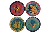 Merchandise - FaNaTtik - Jurassic Park Set of 4 Printed Metal Drinks Coasters - Untersetzer - UV-JP156