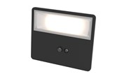 Lampen - EGLO Panettieri Solar Wall 860LM with Sensor Black/White - 901085