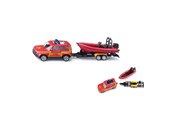 Spielzeugauto - SIKU Land Rover Defender with Boat - 313-1608