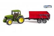 Spielzeugauto - Bruder  John Deere 6920 tractor with tipping trailer toy - BR2057