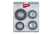 Bohrer & Bits - Makita D-65729 Wire Wheel Brush 4 Pieces - D-65729