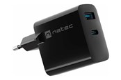 Handys - Adapter und Ladegeräte - Natec Ribera power adapter - GaN - USB 24 pin USB-C - 65 Watt - NUC-2145