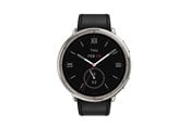 Smartwatches, Pulsuhren, Sportuhren & Schrittzähler - Amazfit Active 2 Round NFC 44mm - Black Leather - W2433EU1N