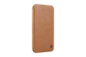Handys - Cover & Cases - Nillkin Qin Pro Leather Case for iPhone 16 - Brown - 6902048281943