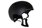 Spiele im Freien - Hudora Skater Helmet with Visor and LED Black Size M (55-58cm) - 84175
