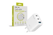 Handys - Adapter und Ladegeräte - Mobile Origin GaN 40W Wall Charger MO13 - white 1 USB-A + 2 USB-C - FRL-GAN40W-MO13