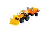 Spielzeugauto - Cavallino Toys - Tractor with Front Loader and Trailer - 2772CN01
