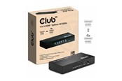 Video Audio Switcher - Club 3D CSV-1385 - video/audio splitter - 1 to 4 4K120Hz - 4 ports - CSV-1385