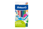 Hobby-Zubehör - Pelikan Aquarell-Buntstifte Set inkl. Haarpinsel, 12 Farben - 100401599