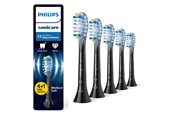 Elektrische Zahnbürsten - Philips Bürstenköpfe Sonicare Premium Plaque Defence - Black - 4+1 pcs - HX9045/88