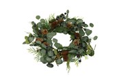 Einrichtung - NORDIC WINTER Artificial Wreath Ø50 cm w/blueberry - 780-090
