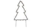 Einrichtung - NORDIC WINTER Metal christmas tree - 75 cm 130 LED lights - 780-041