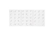 Hobby-Zubehör - Creativ Company - Letters and Numbers Template - 26965