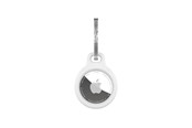 Handys - Anderes Zubehör - FIXED Silky Silicone Apple AirTag Keychain Case White - FIXSILD-756-WH
