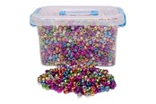 Kunst & Handwerk Ausstattung - Colorations - Metallic Pony Beads 4000pcs. - 43BL16