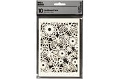 Kunst & Handwerk Ausstattung - Creativ Company - Patterned cardboard Off-white 10 pcs. - 216911