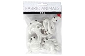 Kunst & Handwerk Ausstattung - Creativ Company - Animal Keychains made of Textile 4 pcs. - 495023