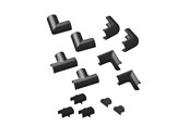 Kabelkanal / Kabelschlauch - D-LINE Accessory Kit 20x10 Clip-Over Design Black - CLOAP2010B