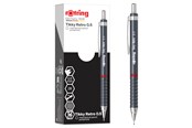 Utensilien zum Schreiben und Zeichnen - Rotring Tikky Retro Mechanical Pencils | 2B 0.5 mm | Grey Barrels | with Comfort Rippled Grip | 12 Count - 2202567