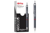 Utensilien zum Schreiben und Zeichnen - Rotring Tikky Retro Mechanical Pencils | 2B 0.7 mm | Grey Barrels | with Comfort Rippled Grip | 12 Count - 2202570