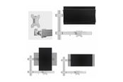 Monitorhalterung - StarTech.com Six-Monitor Desk Mount w/ Crossbar Up To 32" Screens/17.6lb mounting kit - for 6 LCD displays - column dual - white - 6-MONITOR-ARM-A