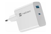 Handys - Adapter und Ladegeräte - Natec Ribera power adapter - GaN - USB 24 pin USB-C - 65 Watt - NUC-2144